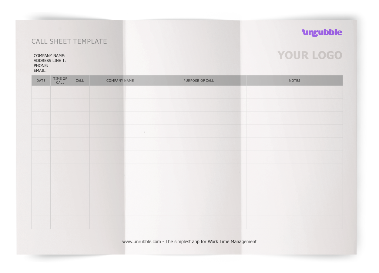 call-sheet-template-free-download-unrubble-templates