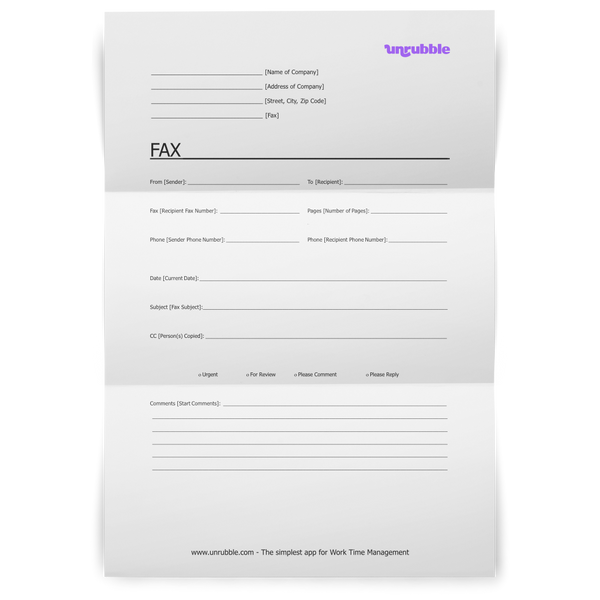 Grab Your Free Fax Cover Sheet Template [Download] | Unrubble Templates for Free Printable Fax Cover Sheet Template Word